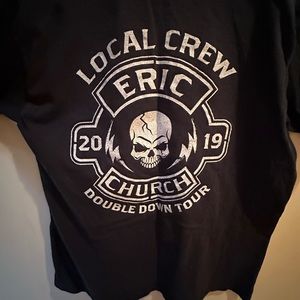 Vintage country music concert crew shirt